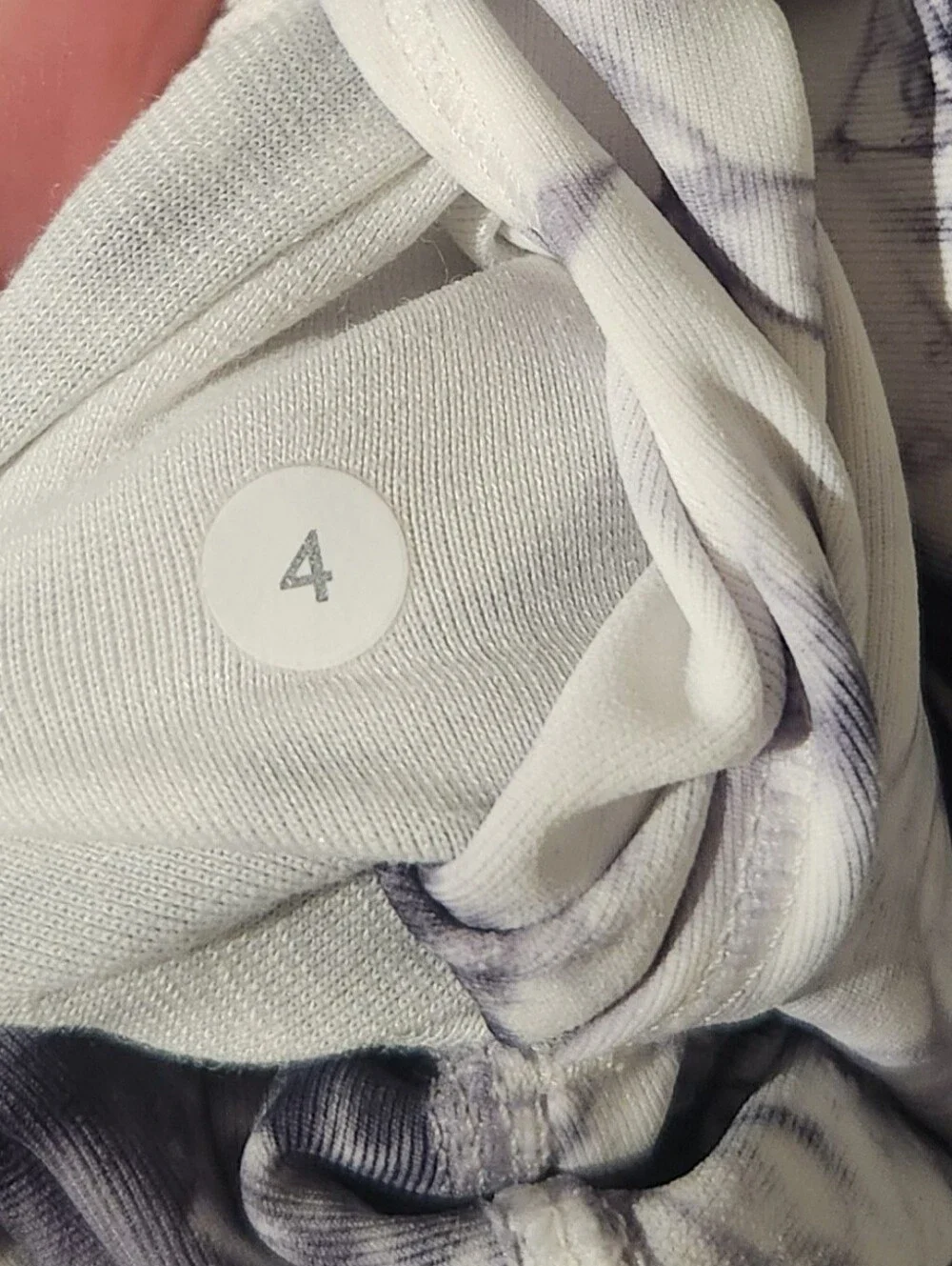 Lululemon Wunder Under High Rise Leggings Dual Shibori Antique White Baltic Gray